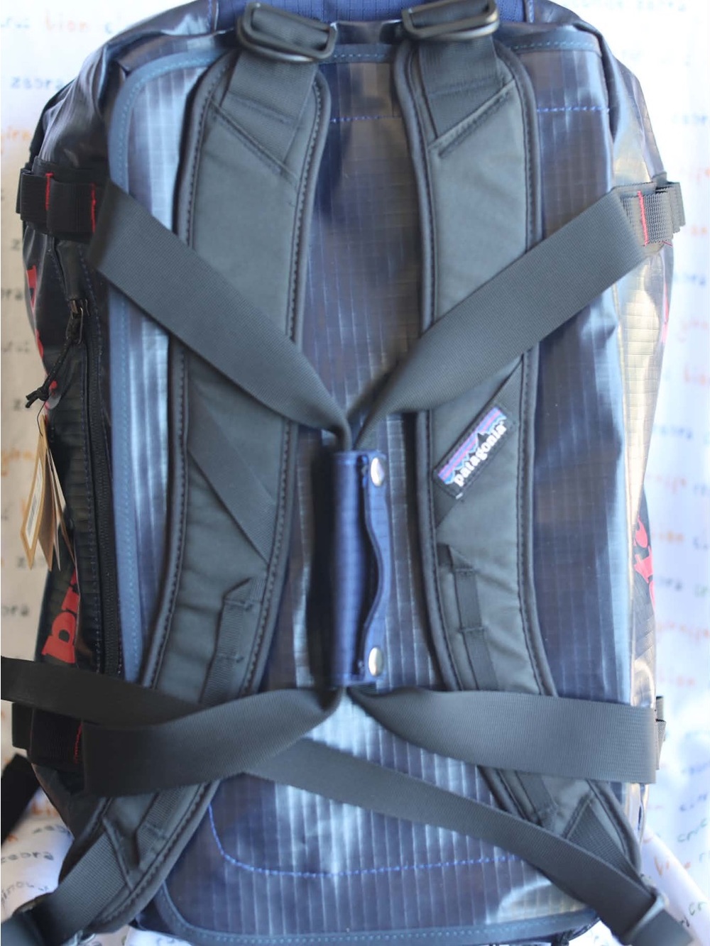 Patagonia Navy and Black Duffel with Red 40L limited Older Version - Picture 6 of 10